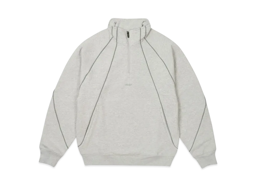 PALACE Reflecto 1/4 Zip "Grey Marl"