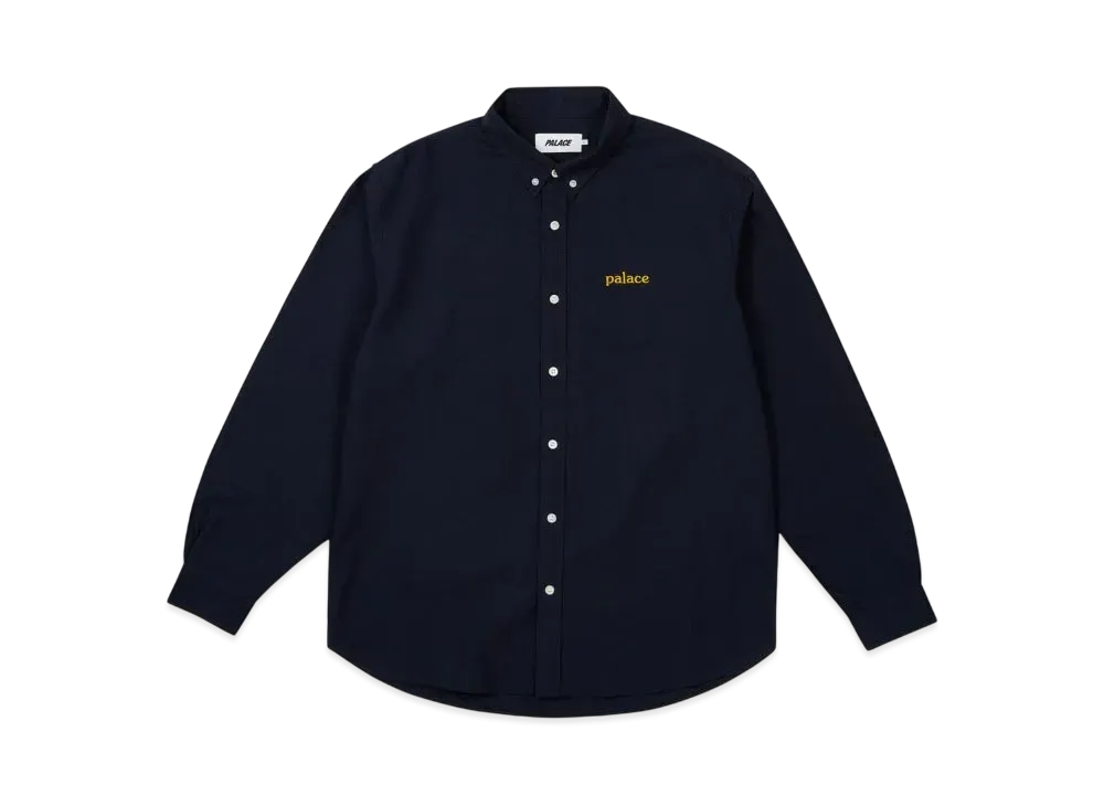 PALACE Seersucker Oxford Shirt "Navy"