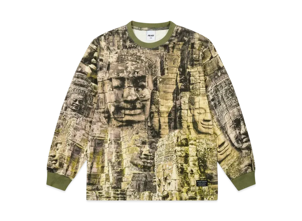 PALACE 2-Tone Waffle Longsleeve "Camo"