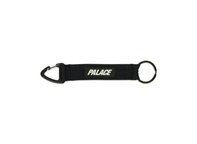 PALACE Triangle Webbing Keyring "Black"