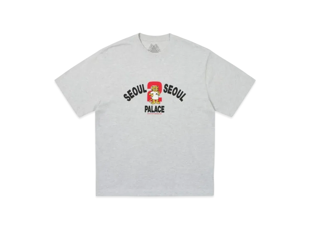 PALACE Seoul 2 Seoul T-Shirt "Grey Marl"
