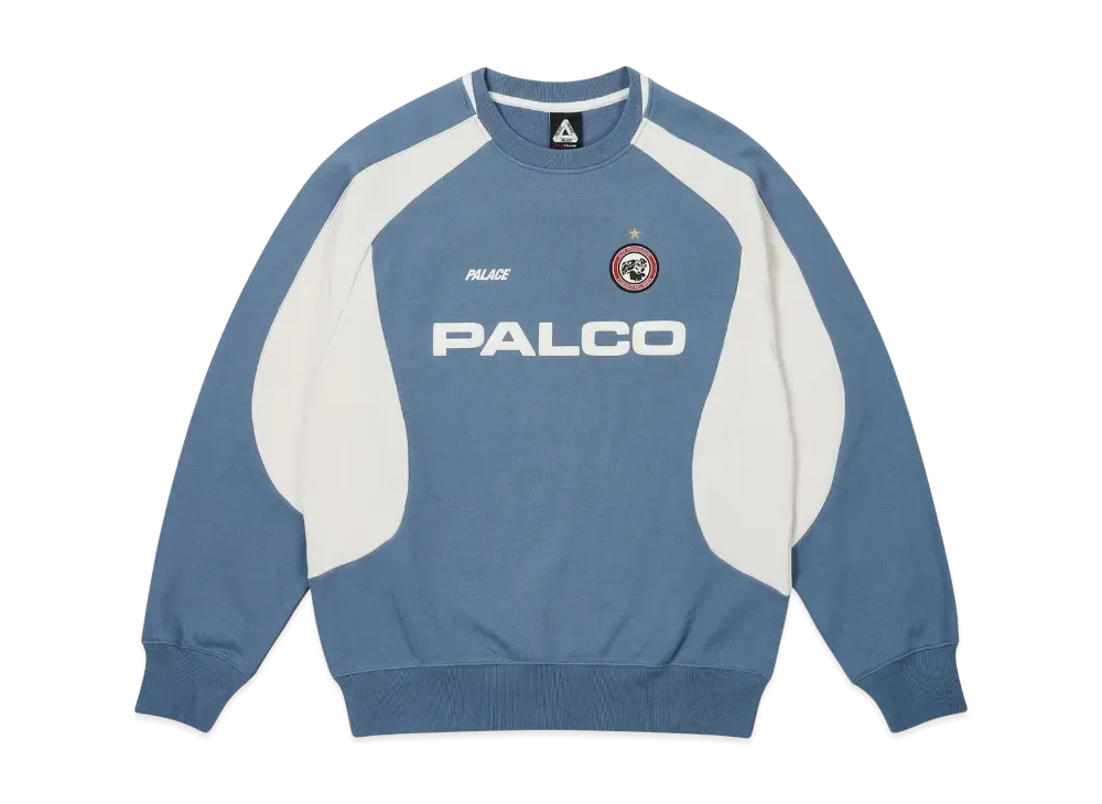 PALACE PRO TEAM 02 CREW ライトグレー 【公式通販】