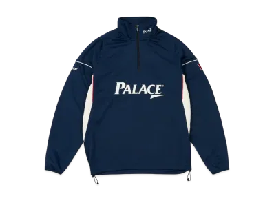 PALACE Hole In 1/4 Zip "Navy"
