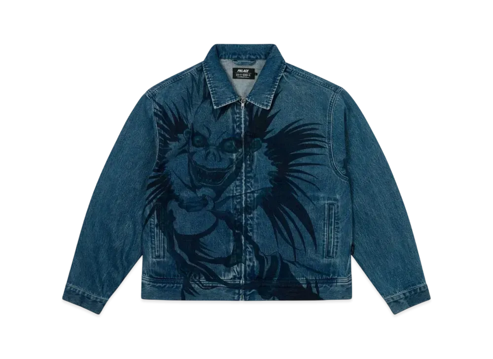PALACE x DEATH NOTE Ryuk Jacket "Stone Wash"