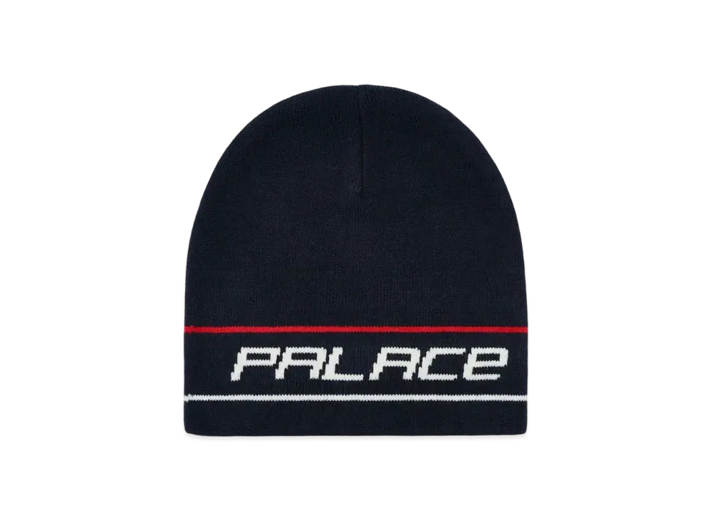 Palace Stripe Nein Cuff Beanie "Navy"