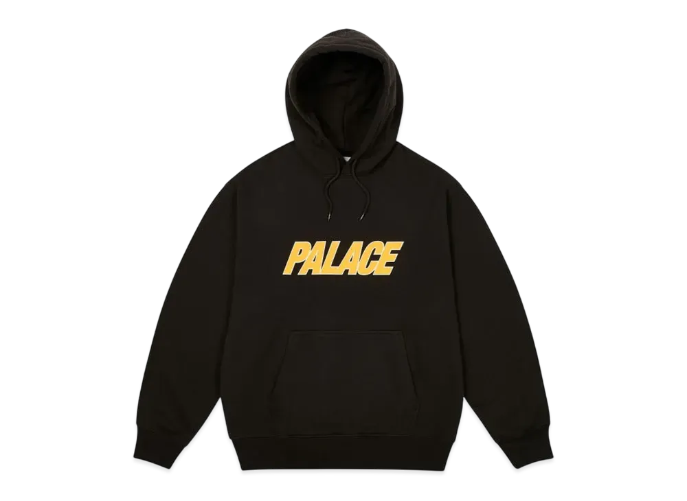 PALACE DUO LOGO HOOD "Black"
