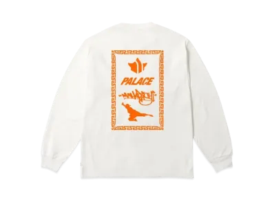 PALACE x MAHARISHI Shaolin Tag Longsleeve "White"