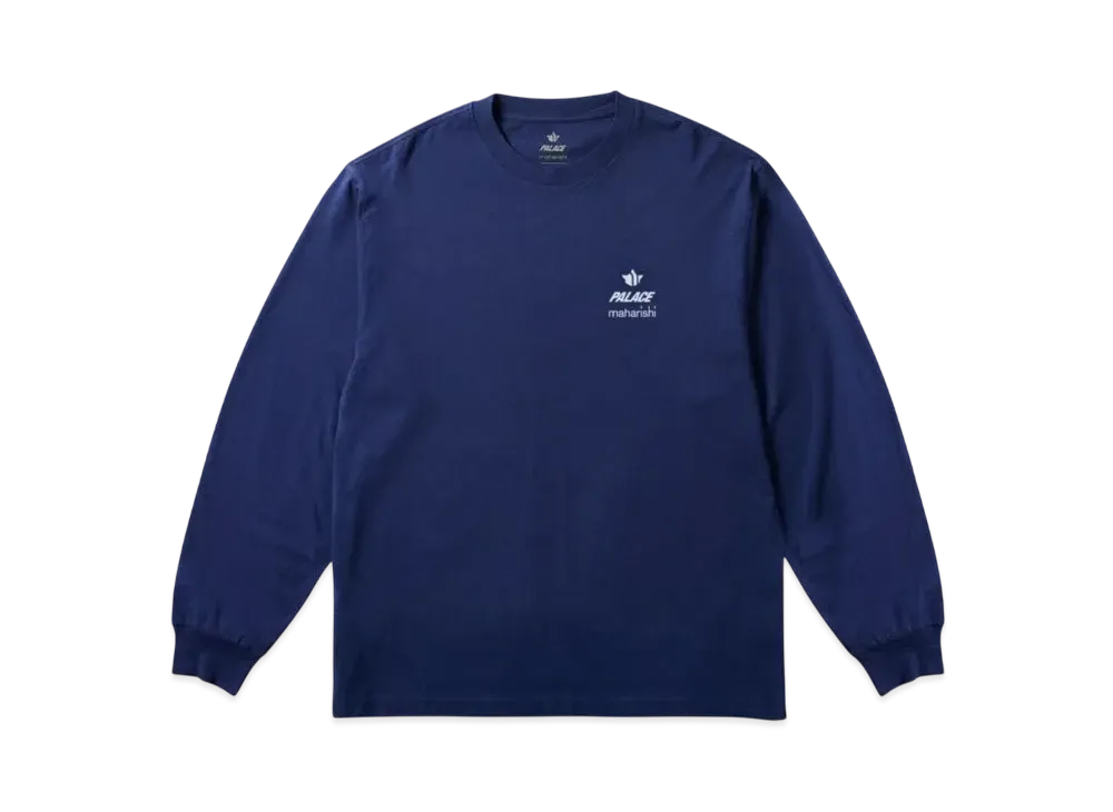 PALACE x MAHARISHI Shaolin Tag Longsleeve "Blue"