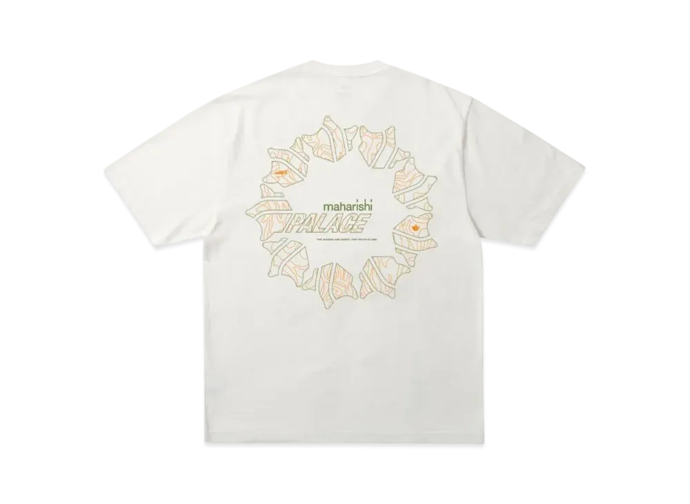 PALACE x MAHARISHI Templea Star T-Shirt "White"