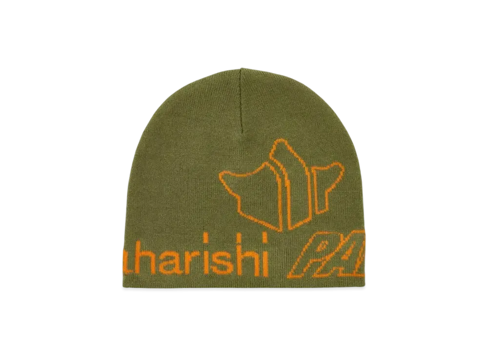 PALACE x MAHARISHI No Cuff Beanie "Olive"