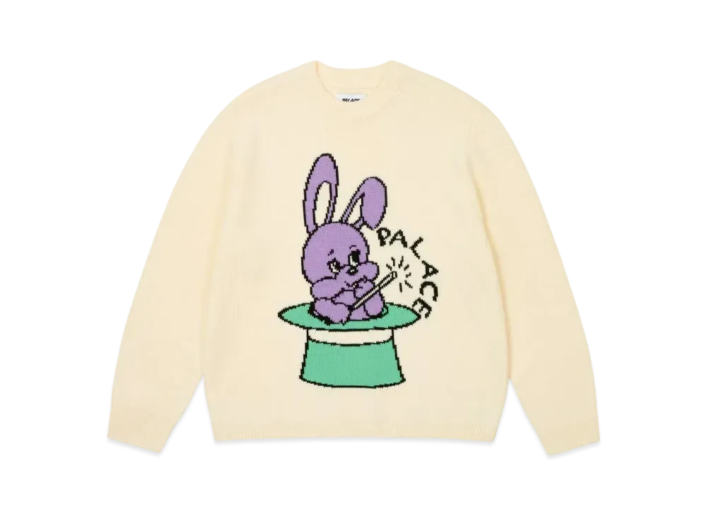 PALACE Hat Trick Knit "White"