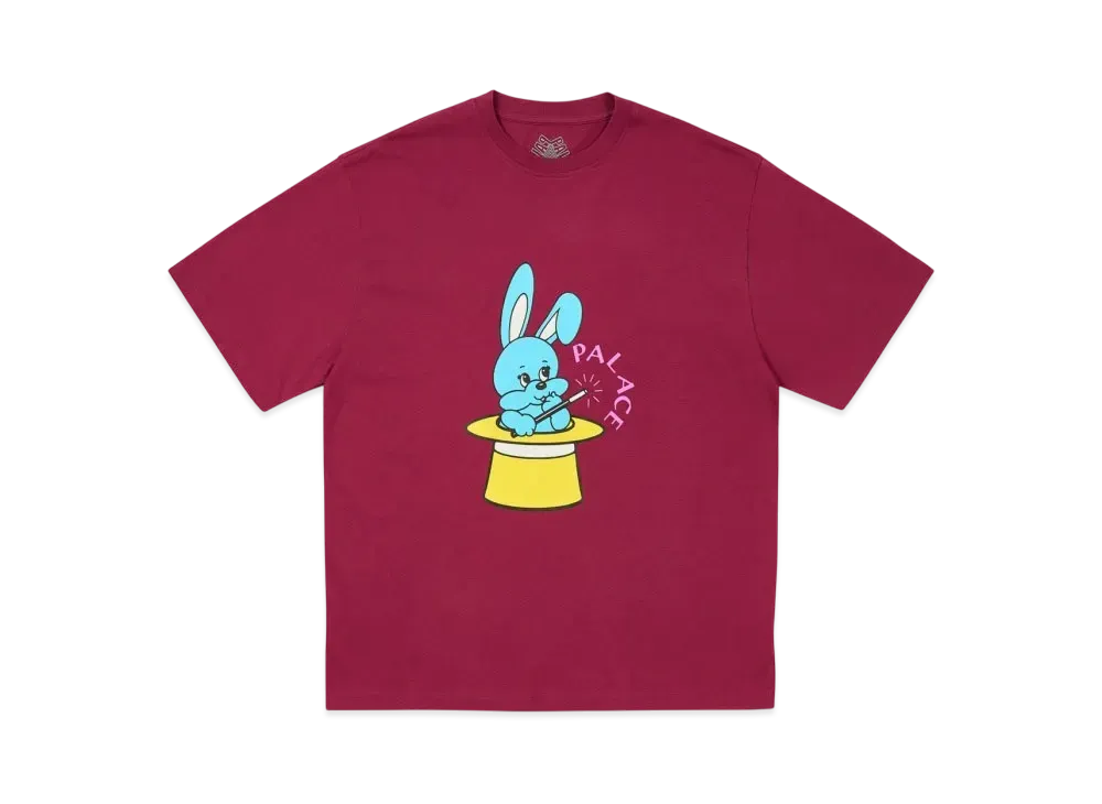 PALACE Bunny T-Shirt "Burgundy"