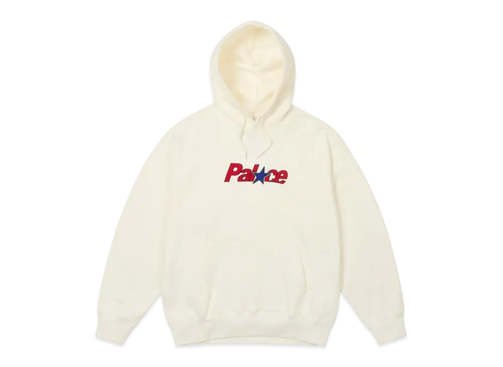 PALACE Star Hood "White"