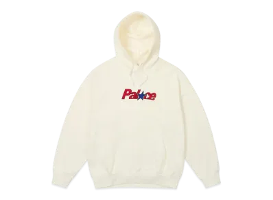 PALACE Star Hood "White"