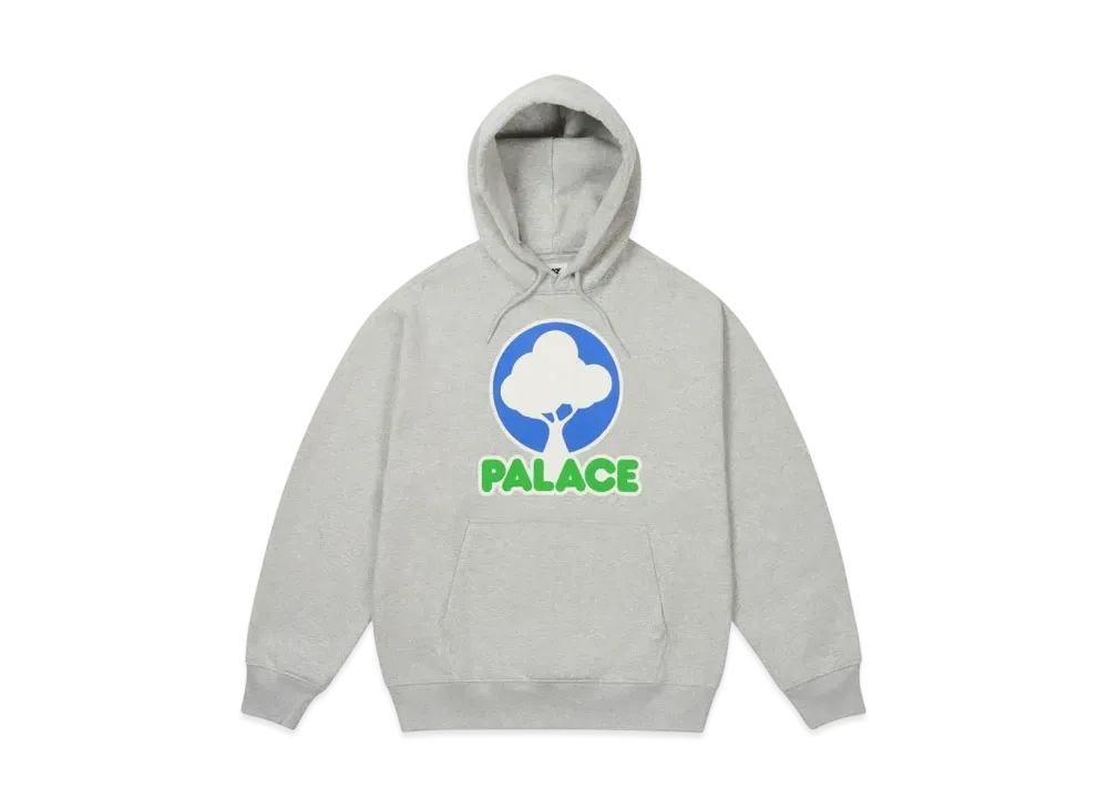 PALACE Evergreen Hood "Grey Marl"