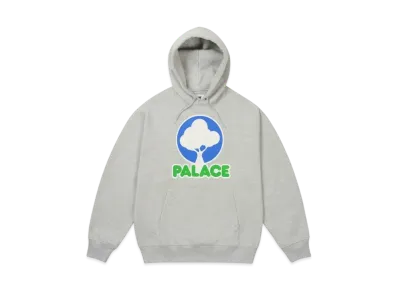 PALACE Evergreen Hood "Grey Marl"