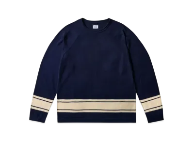 PALACE x C.P. Company Cotton Sea Island Mock Neck Knit "Navy"