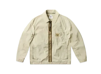 PALACE x C.P. Company 50 Fili Zip Through Shirt "Stone"
