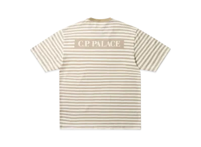 PALACE x C.P. Company Stripe T Shirt "Stone"