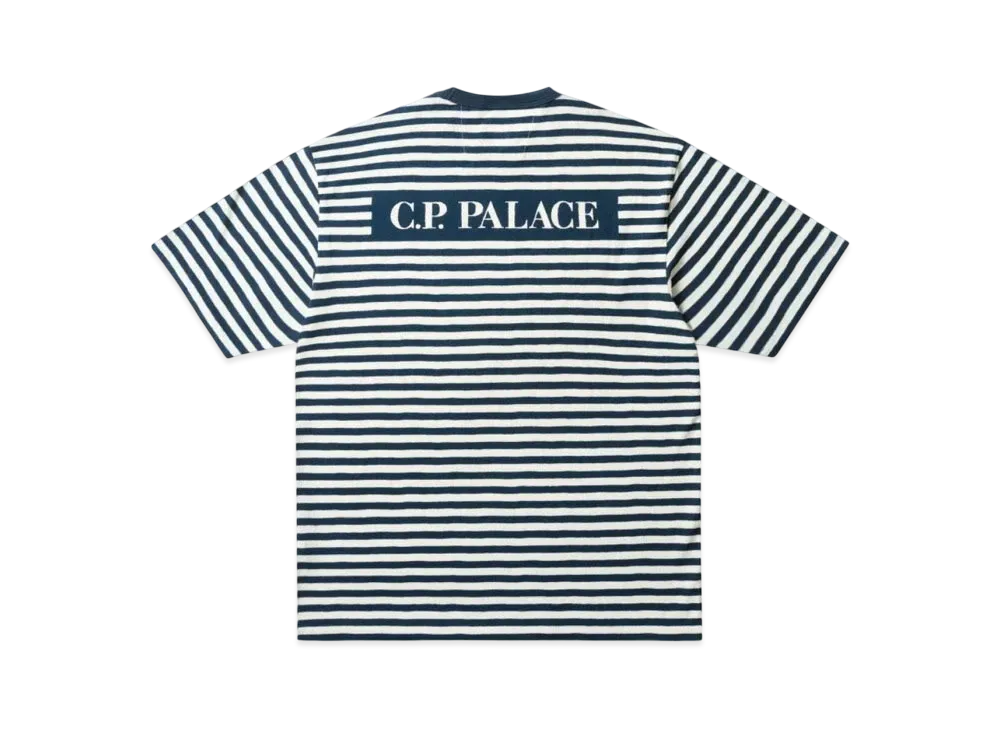 PALACE x C.P. Company Stripe T Shirt "Navy"