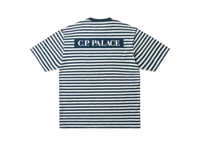 PALACE x C.P. Company Stripe T Shirt "Navy"