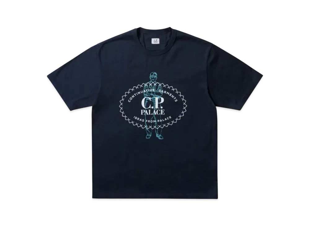 PALACE x C.P. Company Heavy T Shirt "Navy"