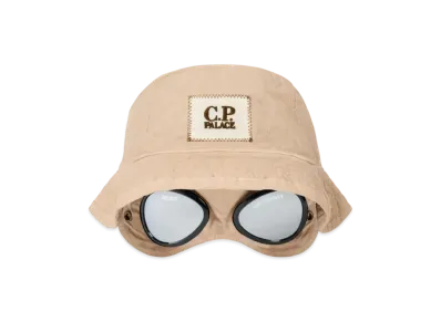 PALACE x C.P. Company Goggle Bucket Hat "Stone"
