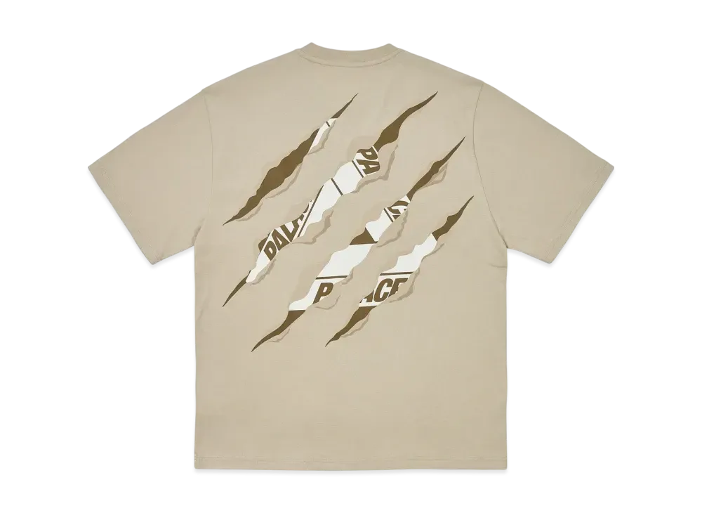 PALACE Ripped Tri T-Shirt "Stoney Grey"