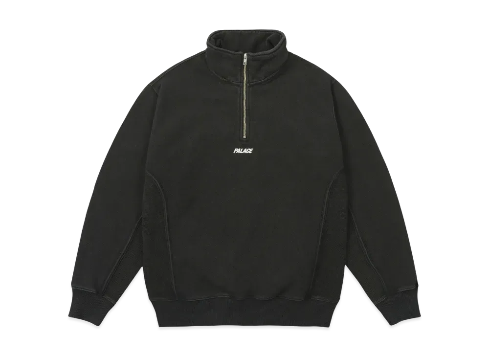 PALACE 1/4 Zip Wash Out Funnel "Black"