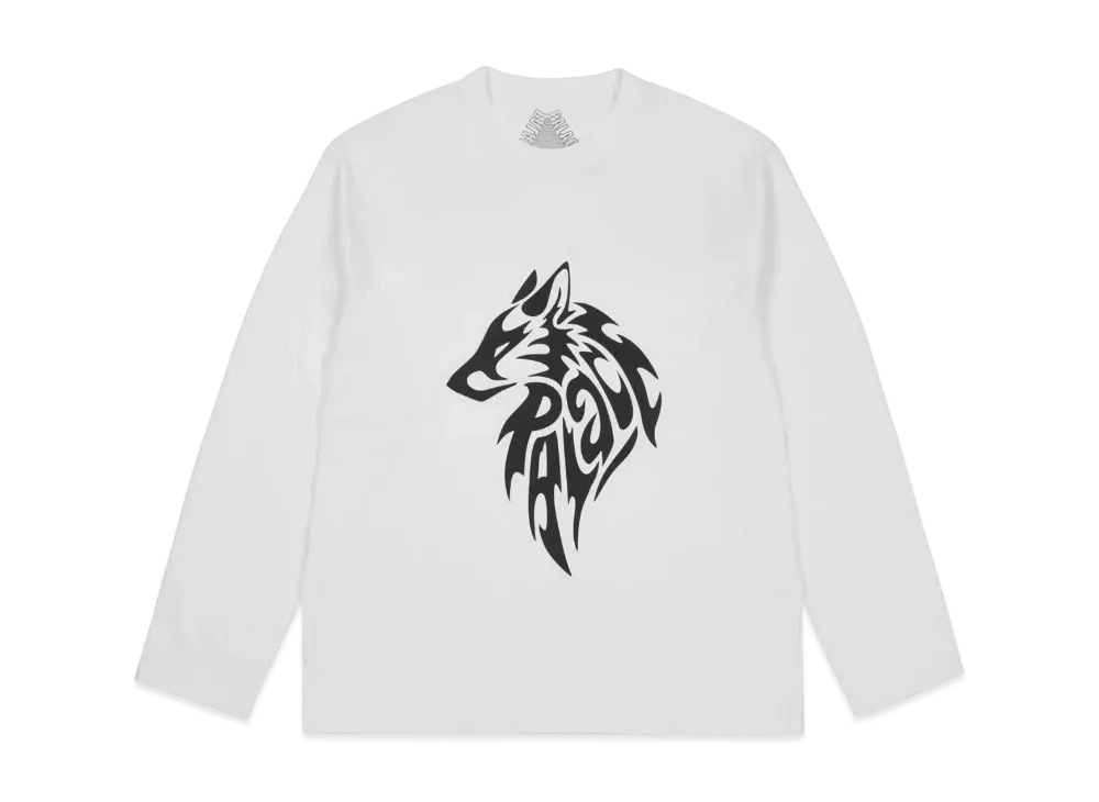 PALACE Sketchy Lone Wolf Longsleeve "White"