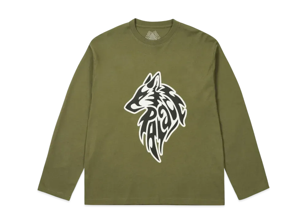 PALACE Sketchy Lone Wolf Longsleeve "The Deep Green"
