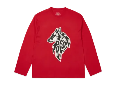 PALACE Sketchy Lone Wolf Longsleeve "Red"