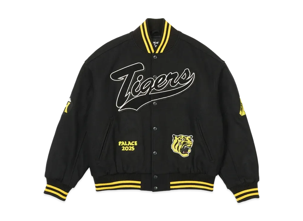 PALACE Hanshin Tigers Varsity Jacket "Black"
