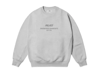 PALACE x ENGINEERED GARMENTS Crew "Grey Marl"