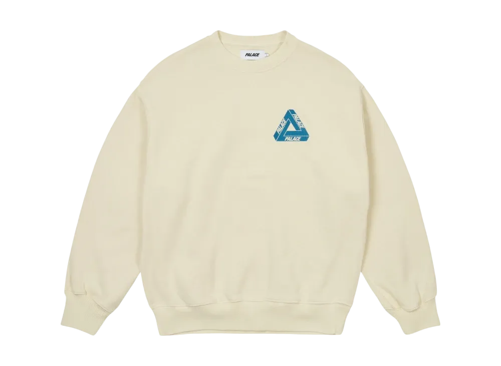 PALACE Reacto Tri-Ferg Crew "White"