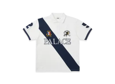 PALACE Geezer Polo "White Navy"