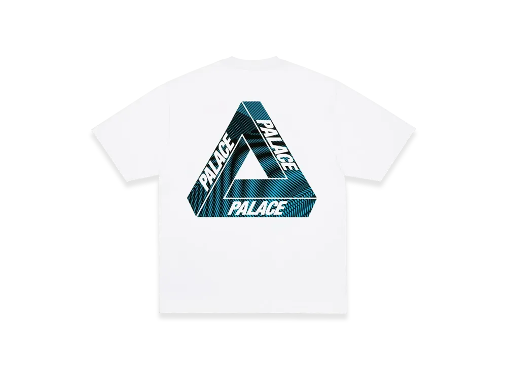 PALACE Tri-Vex T-Shirt "White Blue"