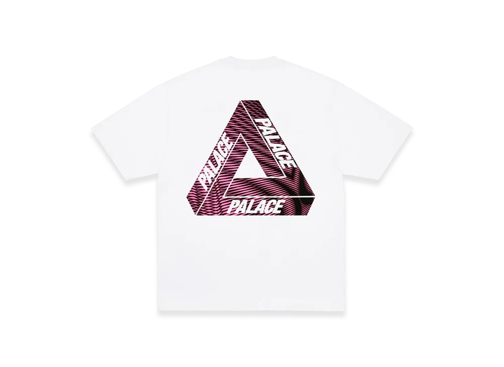 PALACE Tri-Vex T-Shirt "White Pink"