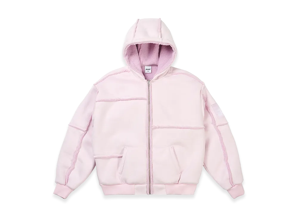 PALACE Patch Me Up Shearling Jacket "Sweet Pink"