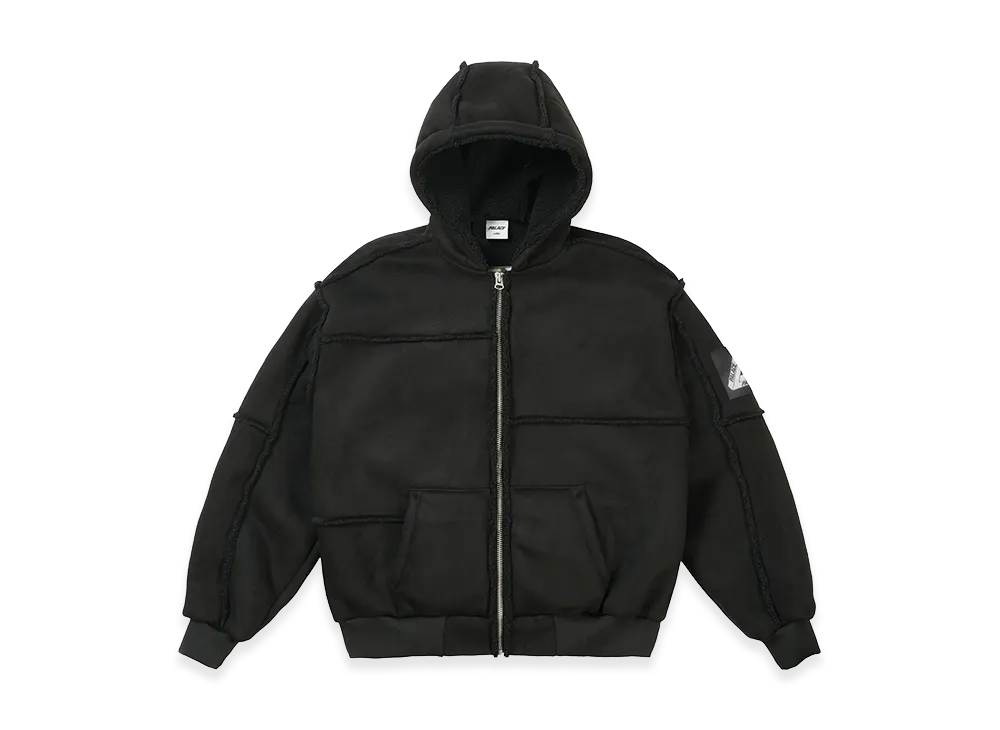 PALACE Patch Me Up Shearling Jacket "Black"