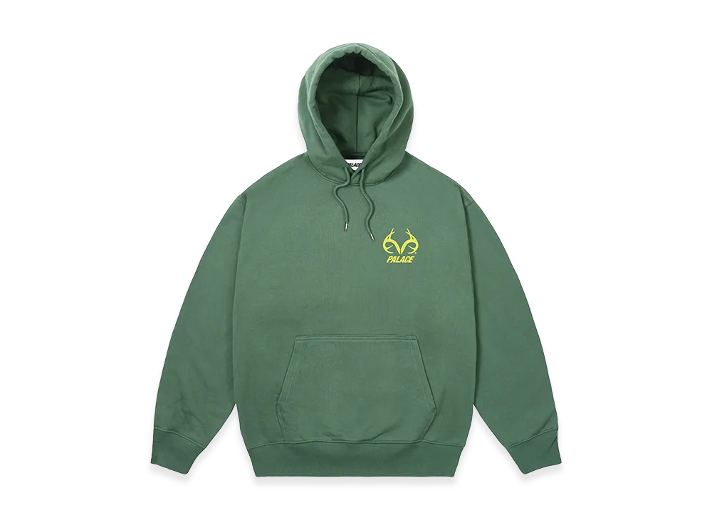 パレス リアルツリー トライファーグフーディー "レイシーグリーン"