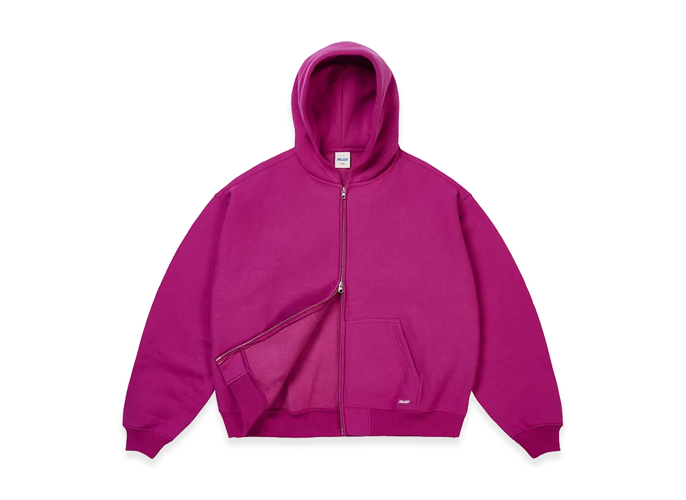 PALACE Unisex Zip Hood "Heavy Pink"