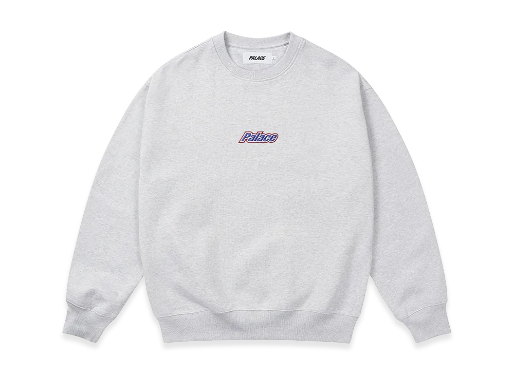 PALACE Current Crew "Grey Marl"