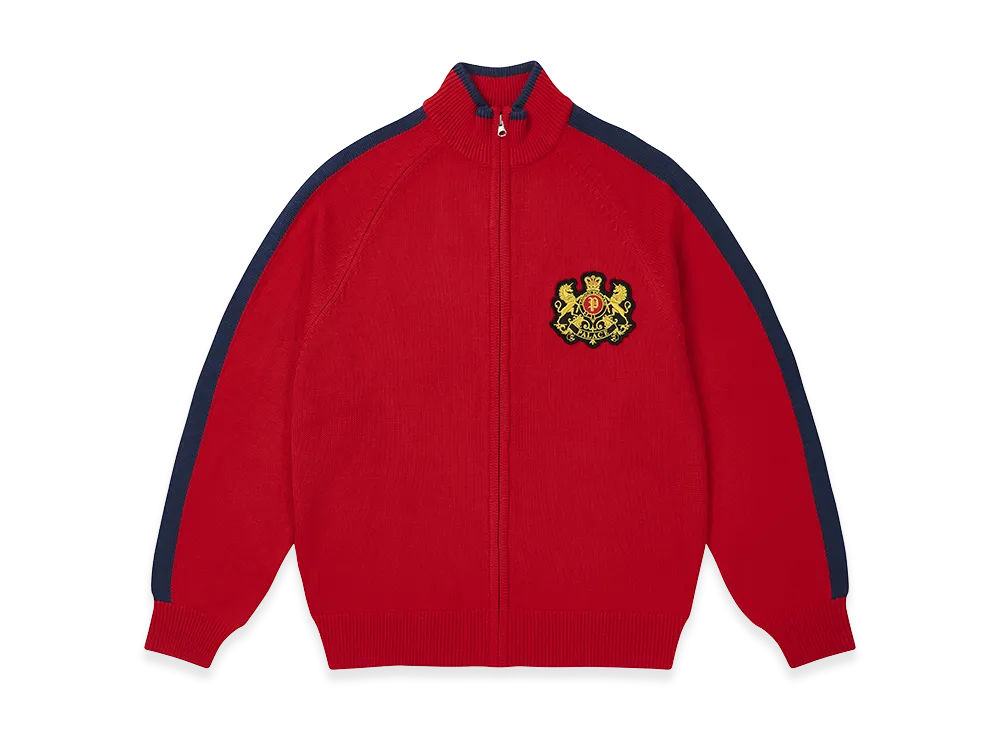 PALACE Established Zip Funnel Knit "Truest Red"