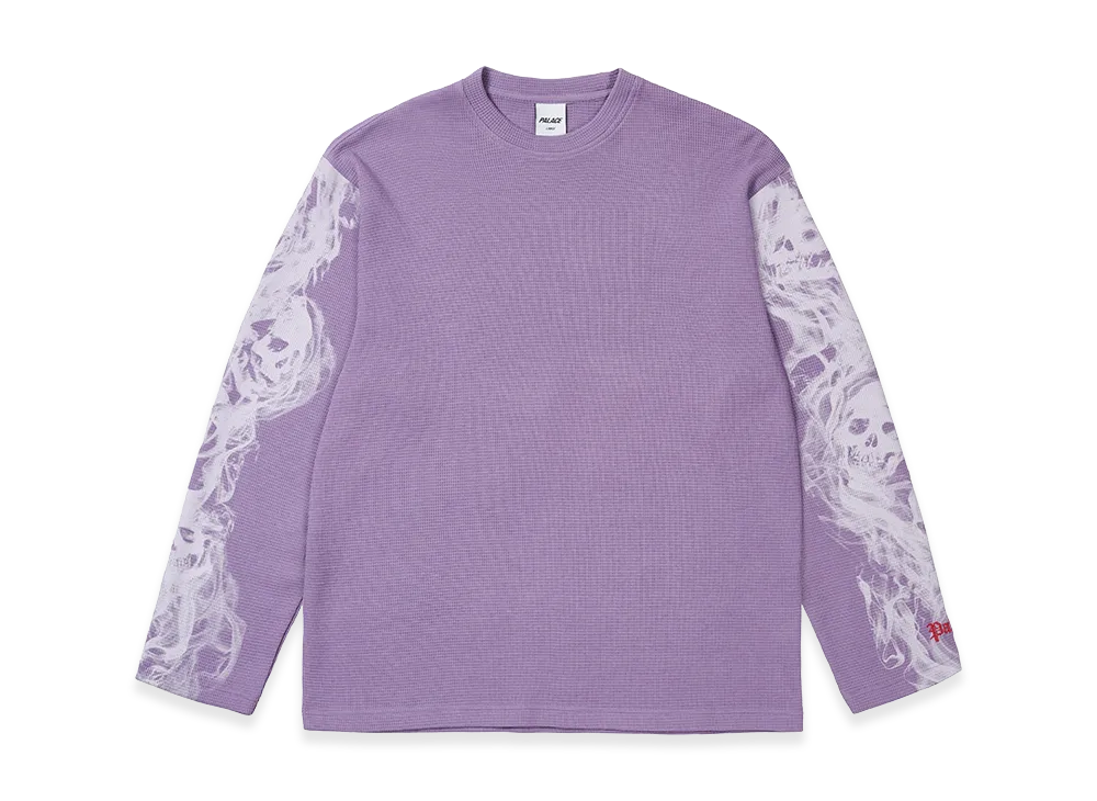 PALACE Smoked Waffle Longsleeve "Flat Grape"