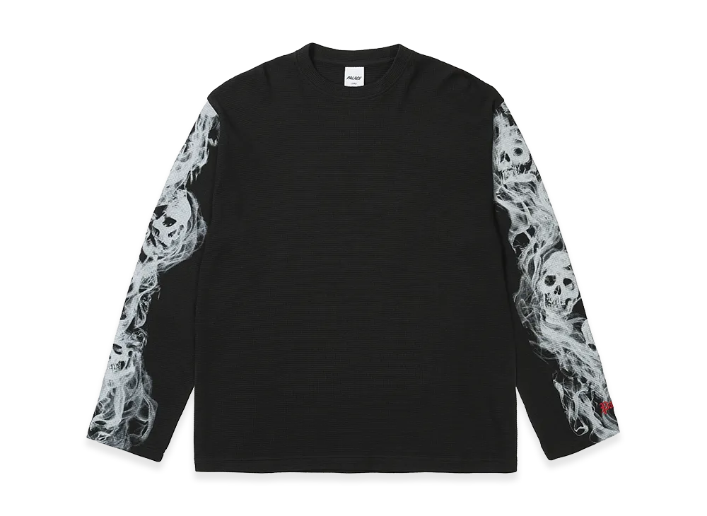 PALACE Smoked Waffle Longsleeve "Black"