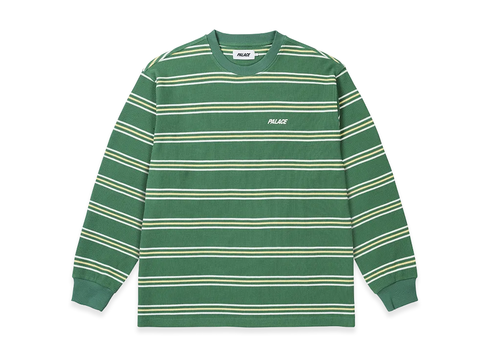 PALACE Trio Stripe Longsleeve "Lucky Green"