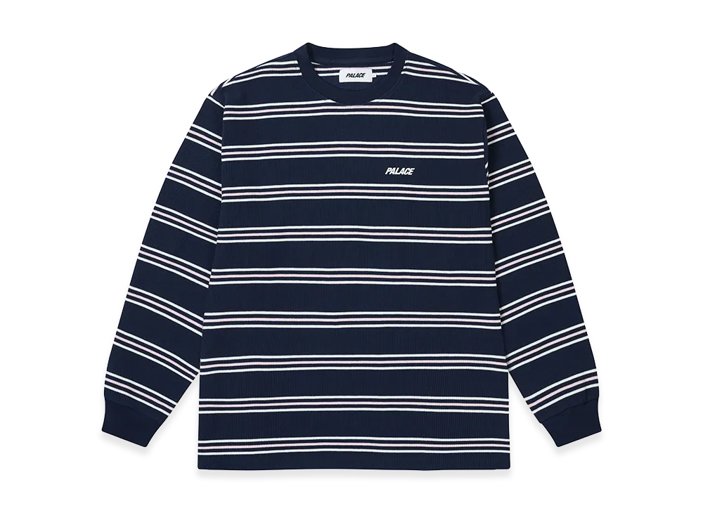 PALACE Trio Stripe Longsleeve "Navy"