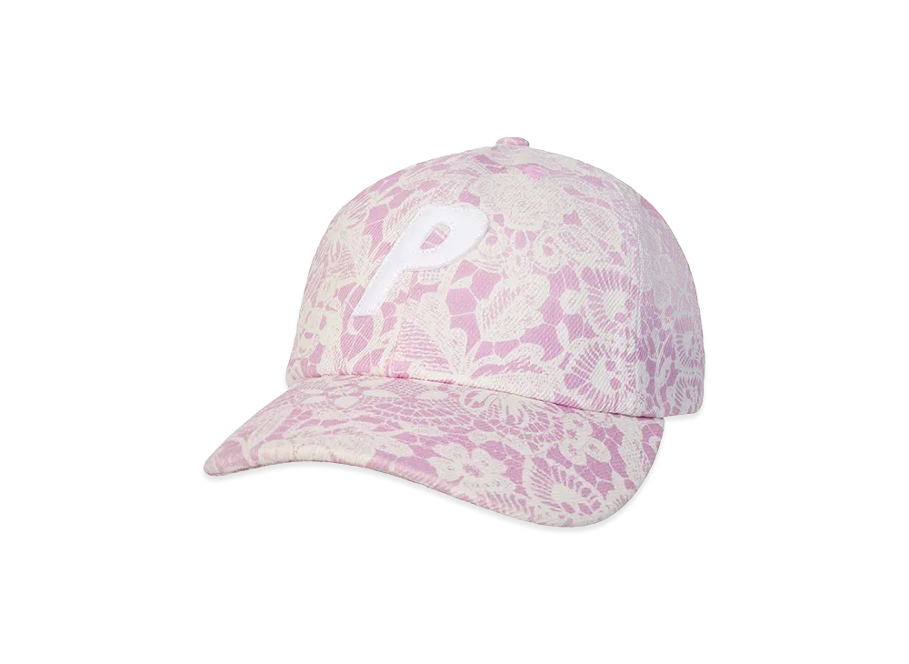 PALACE P 6-Panel "Denim Lace Print Pink"