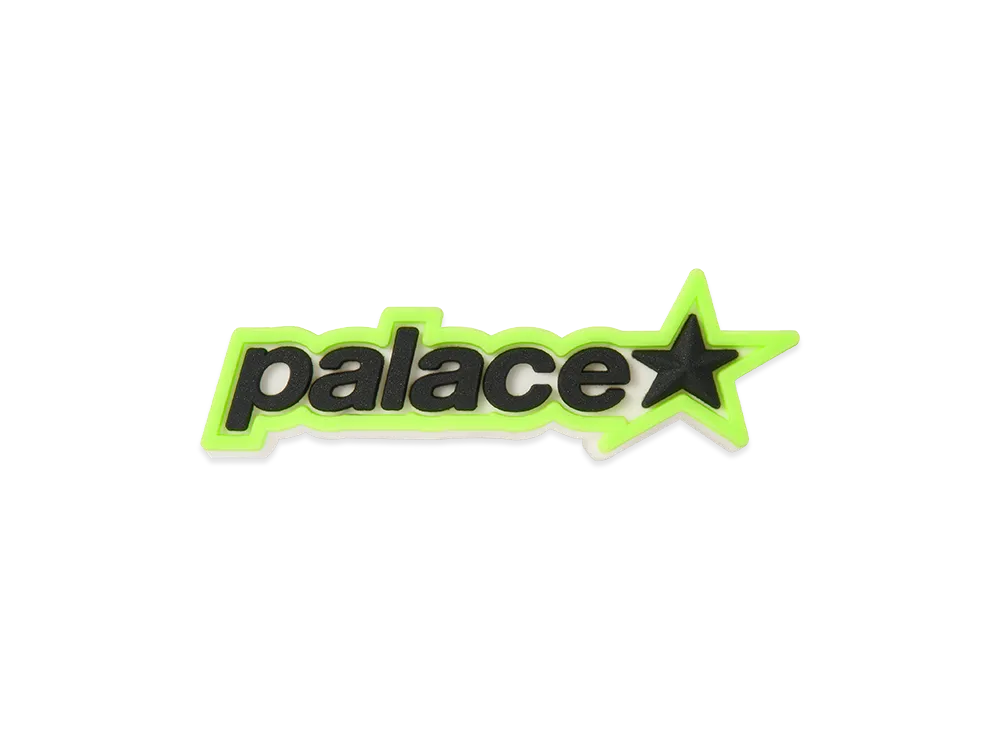 PALACE Palace Star Pin Badge "White/Green"